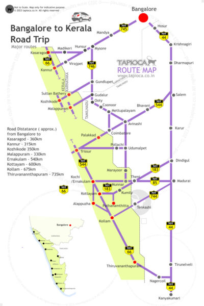 Bengaluru to Kerala