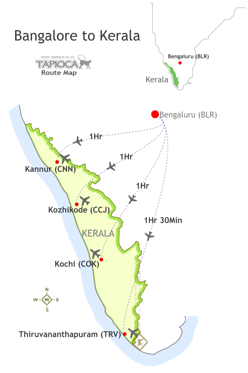Bengaluru to Kerala Flights