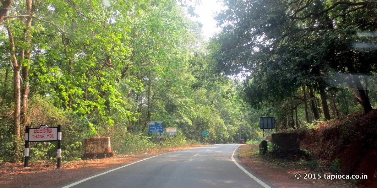 Kerala-Karnataka border at Jalsoor