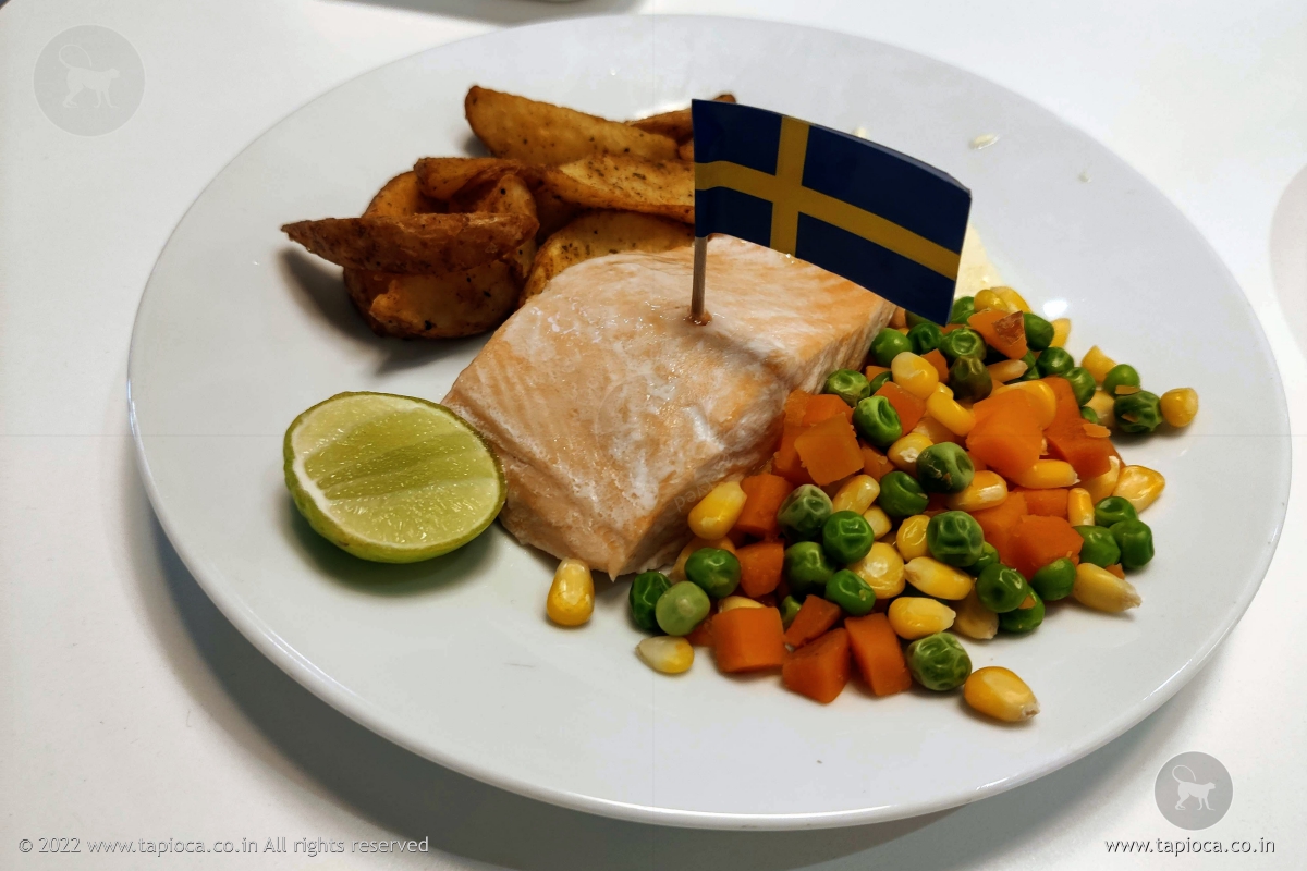 Salmon Fillet at IKEA's Swedish Restaurant 