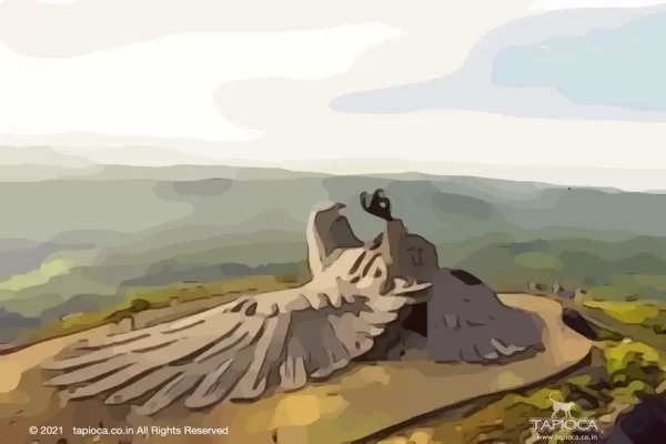 Jatayu bird sculpture at Kollam, Kerala