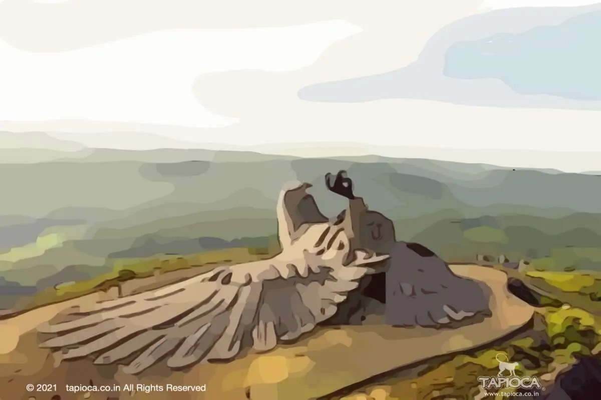 Jatayu bird sculpture at Kollam, Kerala