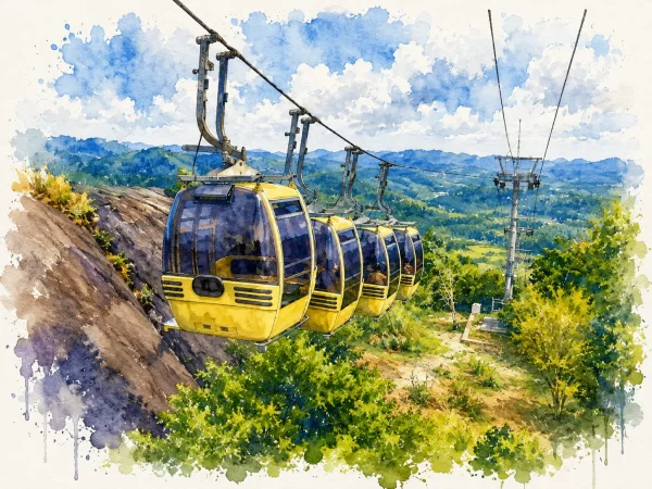 Cable Car Ride to Jatayu Earth's Centre