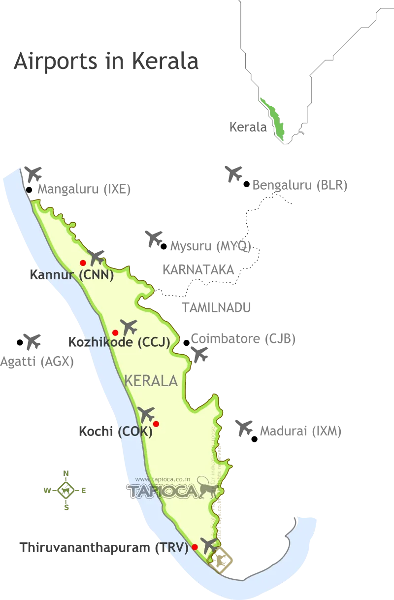 Airports in Kerala