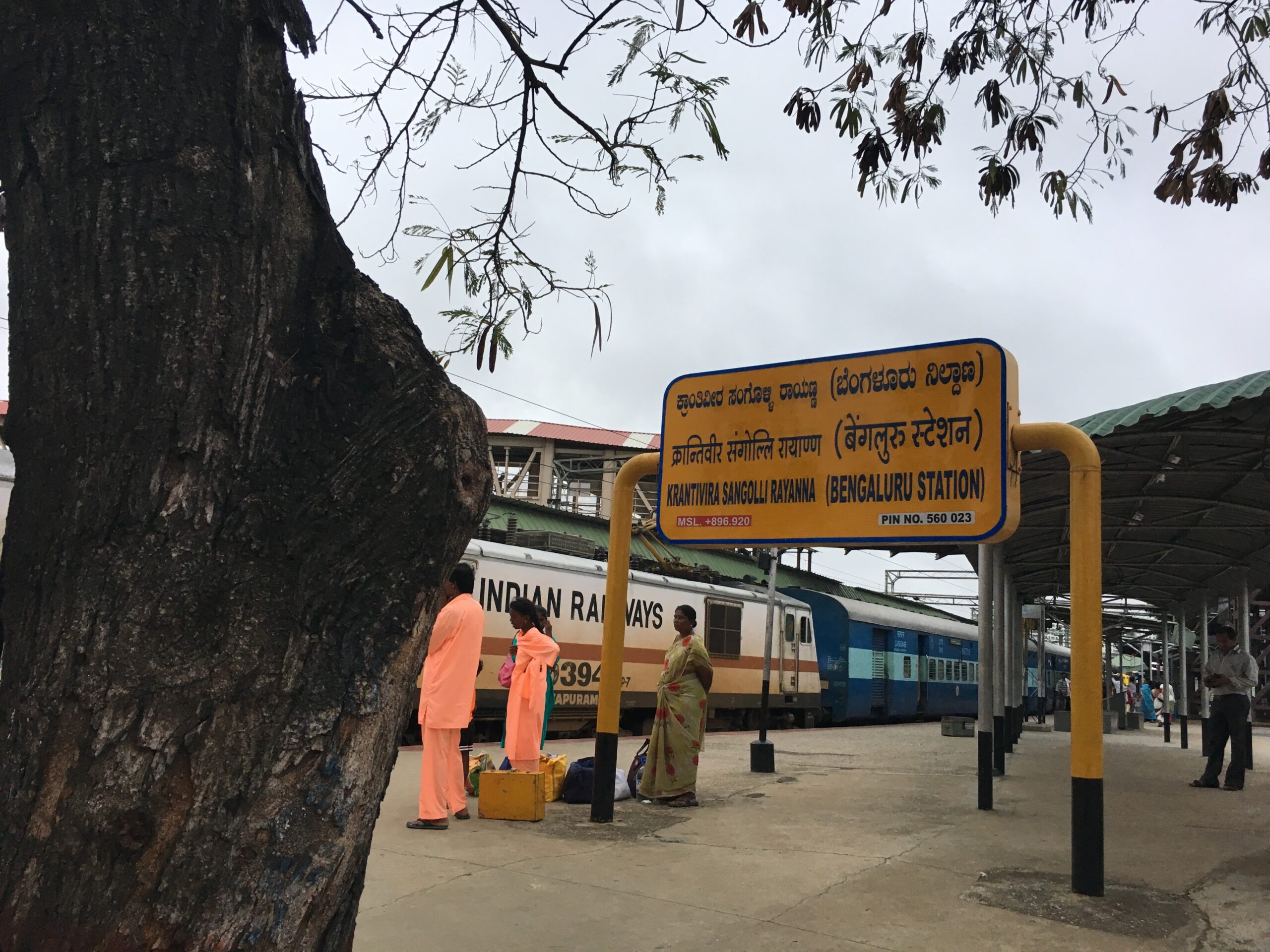 Bangalore City Railway Station (SBC), officially called Krantivira Sangolli Rayanna (Bengaluru Station)