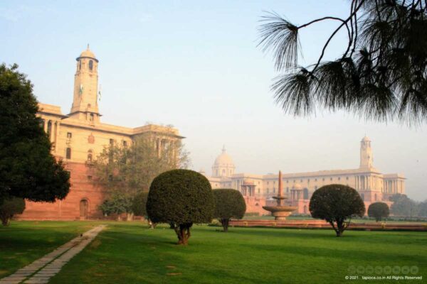 South and Noth Blocks in New Delhi
