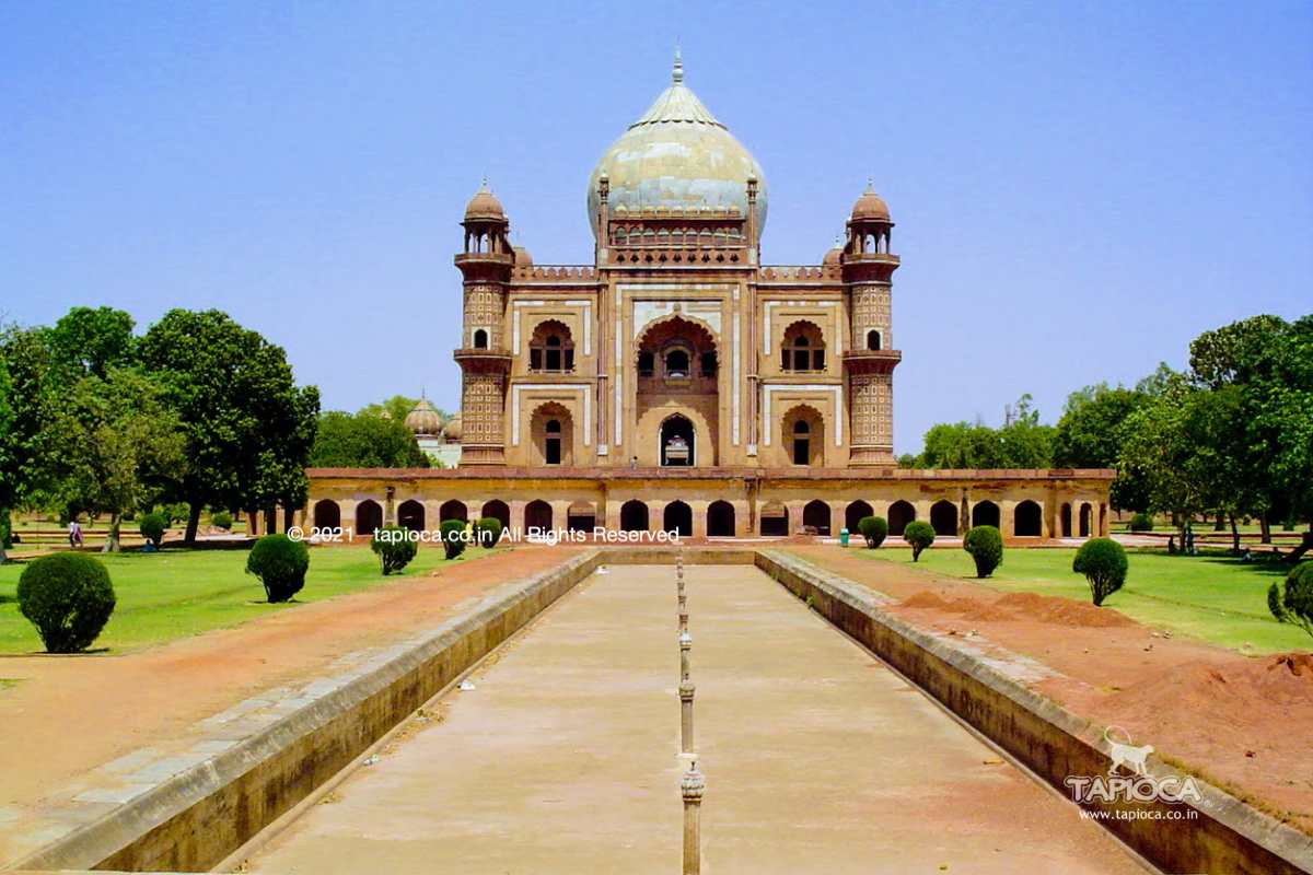 Facade of Safdarjung's Tomb Delhi