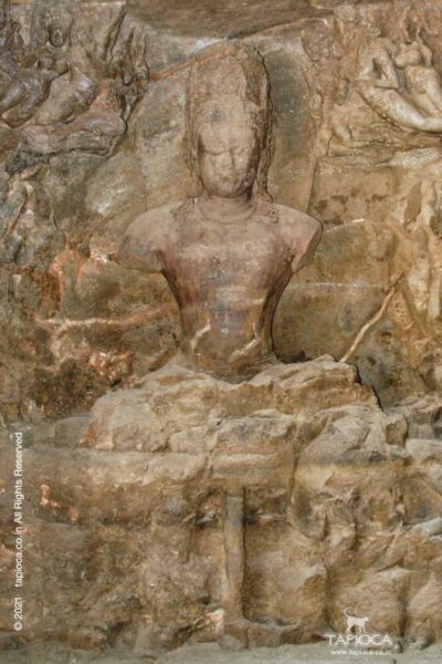 Shiva as Mahayoi in Elephanta