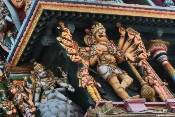 Stucco Madurai Meenakshi Temple