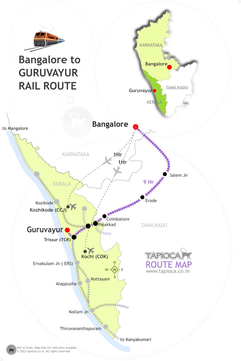 bangalore to guruvayur road trip