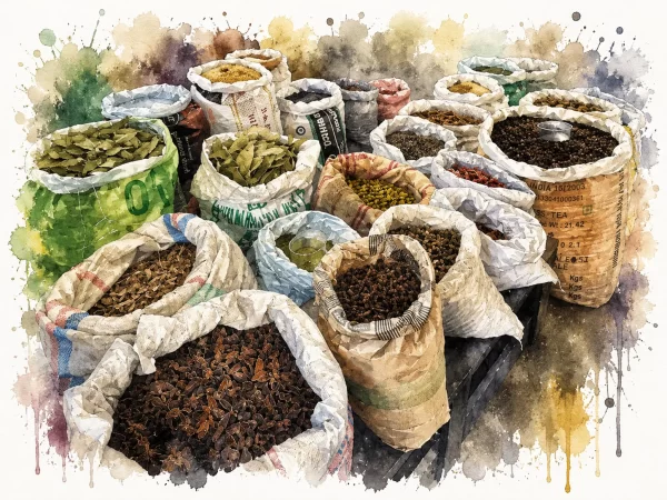 Traditional Spice Market in Kerala's FortKochi