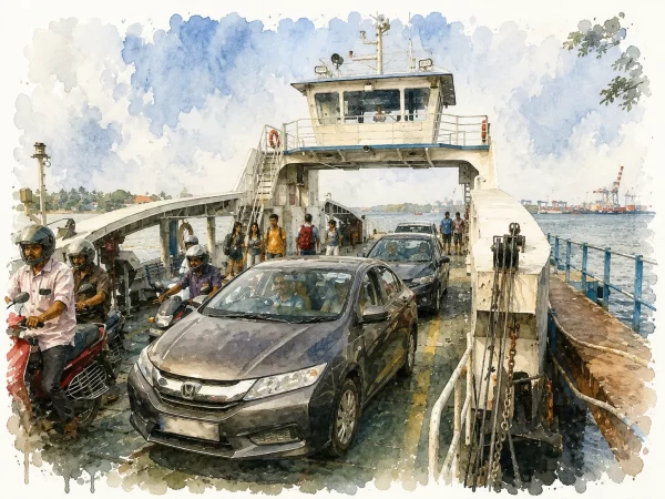 The Junkar ferry service in Kochi