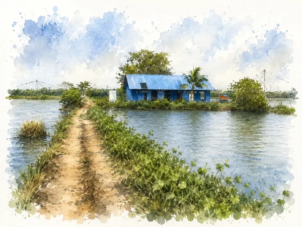 A toddy shop at the backwater Island in Kadamakkudy